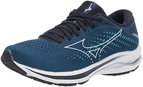Mizuno Men's Wave Rider 25 | Neutral Support Running Shoe |Eco Friendly Materials | Imperial Blue | US 11
