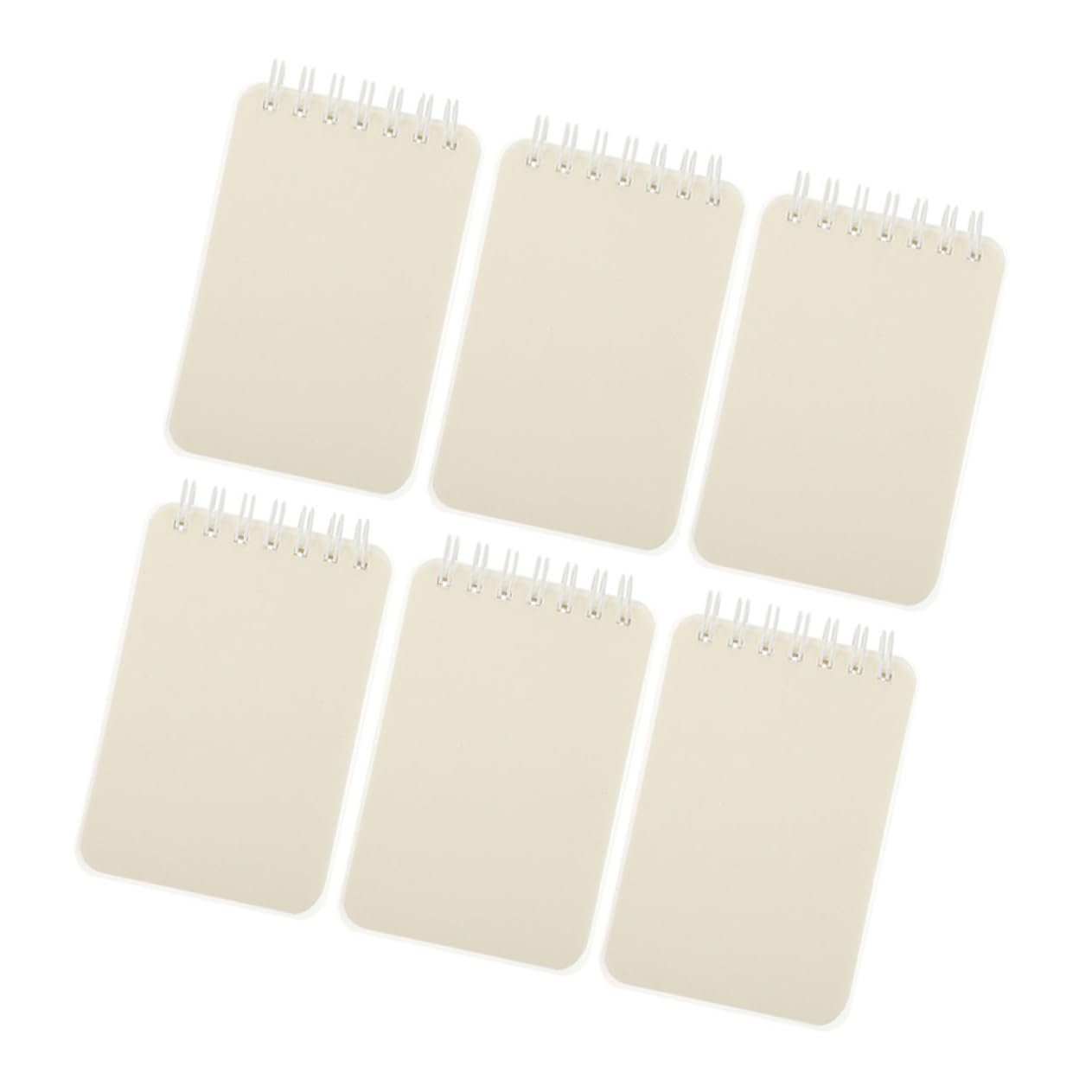 HOMSFOU 5 Ensembles Livre De Bobine Carnet De Notes Cahier De Poche Cahier À Spirale Carnets De Dessin Pour Adultes Petit Collège Cahiers En Spirale Cahier Ligné Pp Blanche 6 Pièces * 5