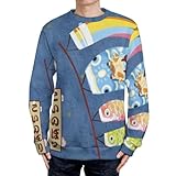 ニットセーター 可愛い 鯉のぼり 青海波 猫柄 和風 メンズ レディース 長袖 プルオーバー トレーナー ルームウェア 無地 丸首 トップス 着痩せ 柔らかい 快適 ゆったり おしゃれ カジュアル 人気 普段着 男女兼用 春 秋 冬 XL