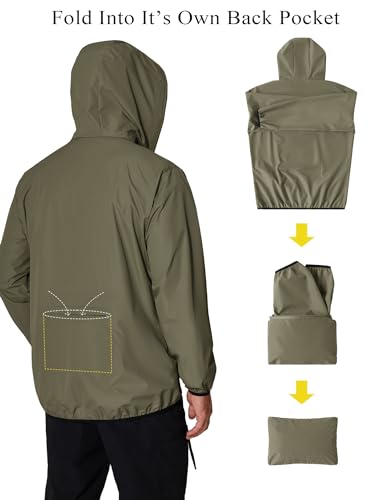 COOFANDY-Mens-Packable-Rain-Jacket-Lightweight-Waterproof-Raincoat-with-Hood-Outdoor-Running-Hiking-Cycling