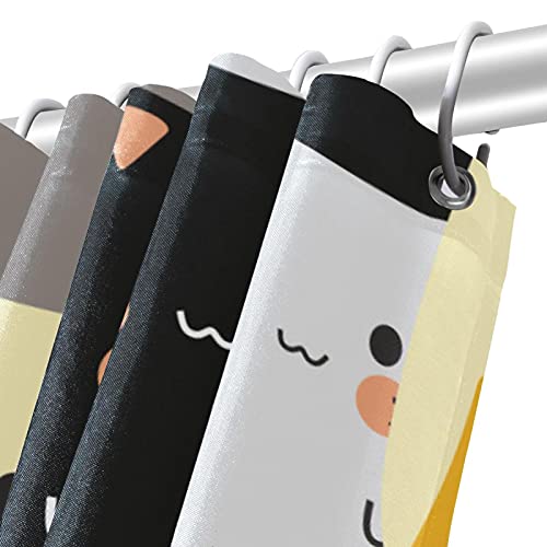 Rideau de douche imperméable motif animaux 168 x 183 cm - 6