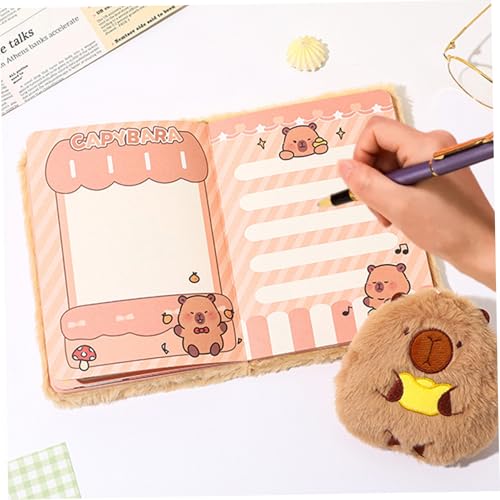 Peluche Capybara Journal A5 de qualité supérieure au toucher doux