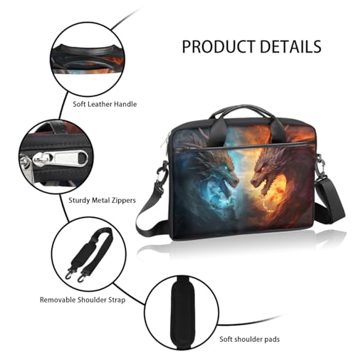 Funda para laptop de 15 pulgadas con correa ajustable miniatura 4