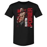 500 LEVEL Dustin Poirier Pose Men's Premium T-Shirt (Tri Black, Medium)