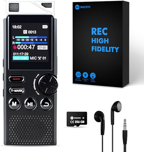 Professional 264GB WUCOTC Digital Voice Recorder - Voice Activated Recorder for...
