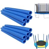 12 Manicotti In Schiuma Per Pali Da Trampolino, Tubi In Schiuma Per Trampolino Con Assorbimento Degli Urti, Copertura Protettiva Anticollision, Tubi In Spugna Densa Per Sicurezza Bambini, Per Esterni
