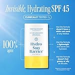 THE FACE SHOP Hydro Sun Barrier 2-in-1 Sunscreen & Moisturizer, Broad Spectrum SPF 45, Korean Sunscreen Skin care, Daily Hydrating Moisturizer for Face with Niacinamide, No White Cast - Image 4