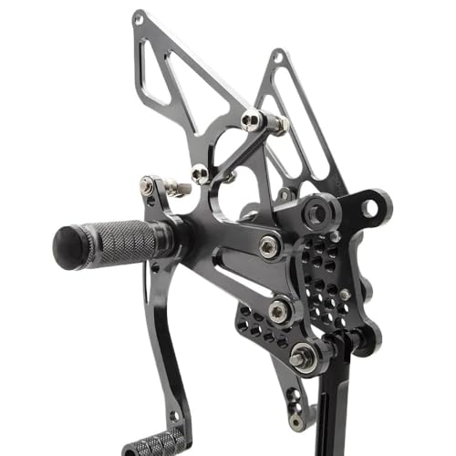 Commandes reculées réglables ZX636 en alu gris à grip maximal pour moto - 3