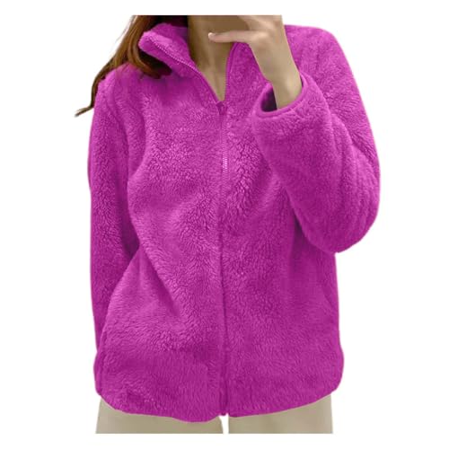 Veste polaire unie femme vêtement d'extérieur pour randonnée et détente