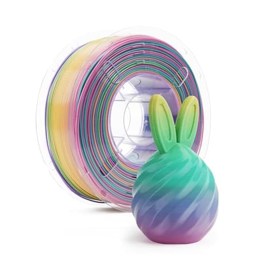 FilaBees TPU Filament 1.75mm Rainbow Candy,95A Soft 3D Printer Filament,High Hardness & Resilience,Soft Adhesive Material,Elastic,Flexible Color Changing Rainbow Filament 1kg(2.2lbs)