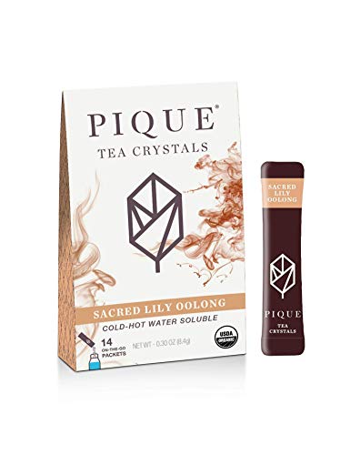 Organic Oolong Tea Crystals by PIQUE - Healthy Metabolism, Immune Support, and Digestion - 14 Sticks in 1 Pack