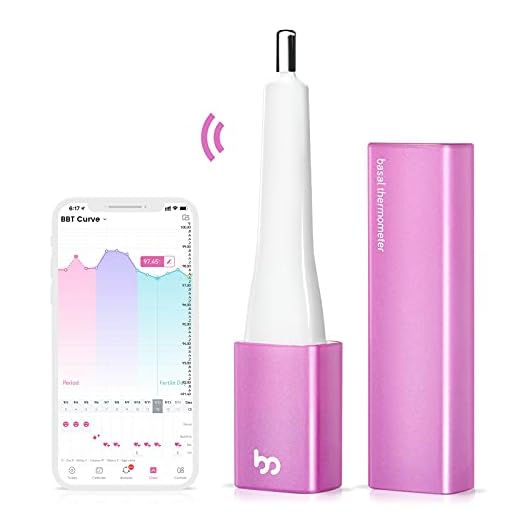 Basal Thermometer for Ovulation, Smart Quiet BBT Thermometer with Bluetooth for Nature Family Planning, Fertility Monitor and Period Tracker with Femometer APP (iOS & Android) from Femometer Vinca