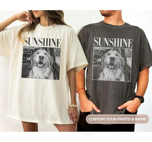 Personalized Dog Photo Shirt for Women and Men, Custom Dogs Face Shirt, Sweatshirt, Hoodie, Dogs Mom Shirts, Pet Photo Shirts, Dog Mom Gifts, Pet Owner Gifts Customized, Cat Mama Tshirt