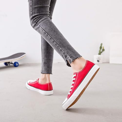 Image of ZGR Women's Canvas Low Top Sneaker Lace-up Classic Casual Shoes for Women