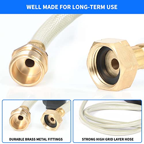 Heavy Duty Retractable Garden Hose Reel By Bstokcam, 100 Ft Wall Mount Water Hose Reels Outdoor Organizer- Self Winding Hose Reel Automatic Recoil Storage, Include Sprayer & Nozzle #TOP3