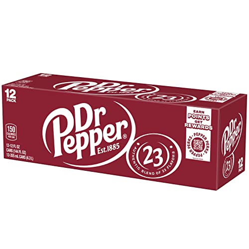 Dr Pepper Soda, 12 Fl Oz Cans, 12 Pack #TOP3