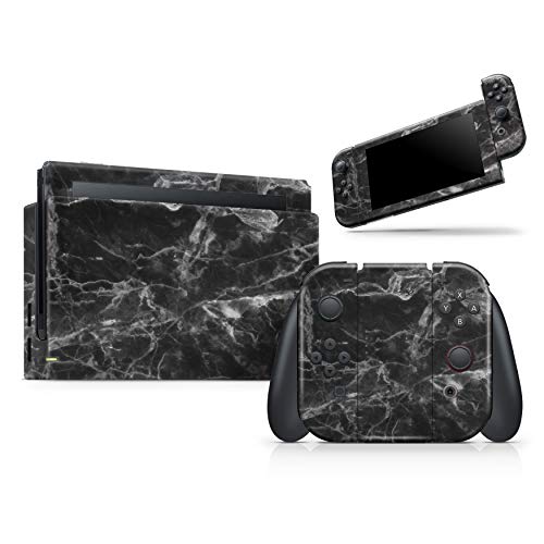DesignSkinz - Compatible with Nintendo Wii - Skin Decal Protective Scratch Resistant Vinyl Wrap Gaming Cover- Smooth Black Marble