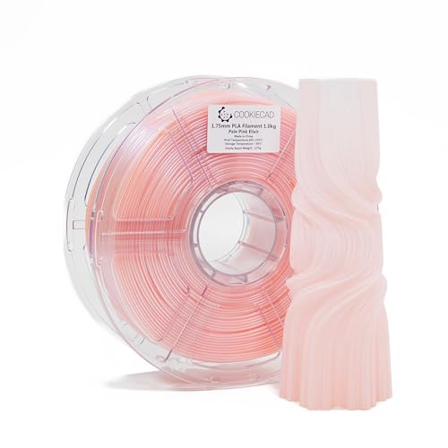 Image of Cookiecad PLA Filament 1.75mm 1kg Iridescent Glitter 3D Printer Filament - Pale Pink Elixir PLA