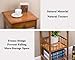 COPREE Bamboo Side Table 3-Tier Bedside Couch Sofa Chairside End Table with Drawer Multipurpose Home Furniture
