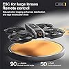 LKHLTBF Nuovo Drone S156 4k HD Professionale con Telecamera grandangolare WiFi FPV rc, Altezza Regolabile, Elicottero con Schermo Grande, quadricottero Pieghevole, Giocattolo,B,Triple Battery