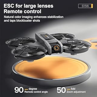LKHLTBF Nuovo Drone S156 4k HD Professionale con Telecamera grandangolare WiFi FPV rc, Altezza Regolabile, Elicottero con Schermo Grande, quadricottero Pieghevole, Giocattolo,B,Triple Battery