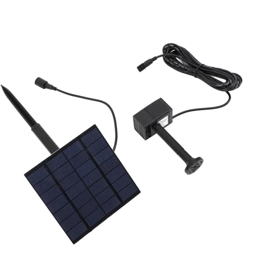 Fdit Kit de Bomba de Agua con Fuente de Agua Solar, Bomba de Estanque de Agua con Jet para Baño de Pájaros, Jardín, Patio Trasero, Piscina, Tanque de Pescado