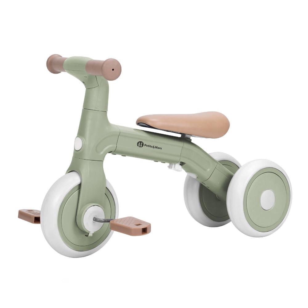 Petite&Mars Bingo dziecięcy rower biegowy 3 w 1 od 1 roku życia – z pedałami, ultralekki (2,3 kg), regulowany, wspomaga równowagę i motorykę, pierwszy rower dla dzieci w wieku 12-36 miesięcy, do 25 kg