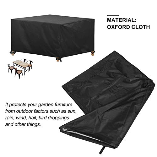 Hemoton Mobília de Pátio Cobre Grande Capa de Conjunto de Mobília de Pano Oxford Exterior Impermeáve