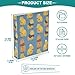 ALAZA Blue Cartoon Capybara 3 Ring Binder Holds of 200 Sheets Fits Letter Sized Paper D-Ring Organizer for School Home Work Office Supplies 2 Pack