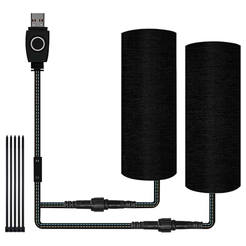 WDKXCN Griffheizung Motorrad, 2 Stück 5V USB Heizgriffe Motorrad, IP67 wasserdichte Schaumstoff Fahrradsattel Heizung, Dreistufige Temperaturre Beheizbare Fahrradgriffe für Cf Moto und Mountainbikes