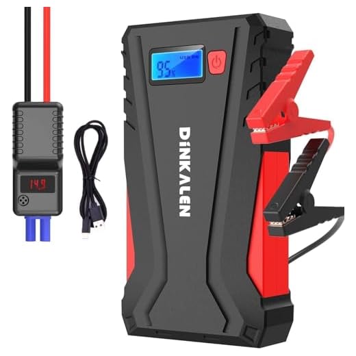 Auto Starthilfe Powerbank 7000A Mit Kompressor (150 PSI) – 12V, Für Benzin Bis 10L/Diesel Bis 8L, Inkl. LED-Licht