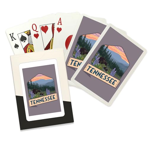 Lantern Press Naipes Póker Tennessee y Flores, 52 Cartas