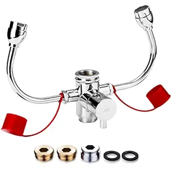 Eyewash Stations, Beauty Kate Faucet Mounted Eye Wash Station, Eye Flush Shower, First AID Emergency Eye Wash Unit for Sink Attachment Sink Mount