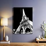 【Dimensions idéales et installation rapide】 : Toile décorative 40 x 30 cm avec cadre en bois massif et suspension préinstallée. Parfaite pour votre décoration murale maison, également disponible en formats personnalisés.