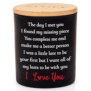 I Met You Valentines Day Present for Her or Him Anniversary or Wedding Gifts for Women Wooden Base Gift Box Included Vanilla Lavender Scented Candle 10oz