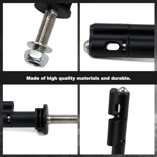 RYANSTAR RACING 4Pcs Mounting Pins Compatible with MaxTrax MKII Recovery Boards Traction Boards Mounting System Lockable Theftproof Safety Mounting Pins Set
