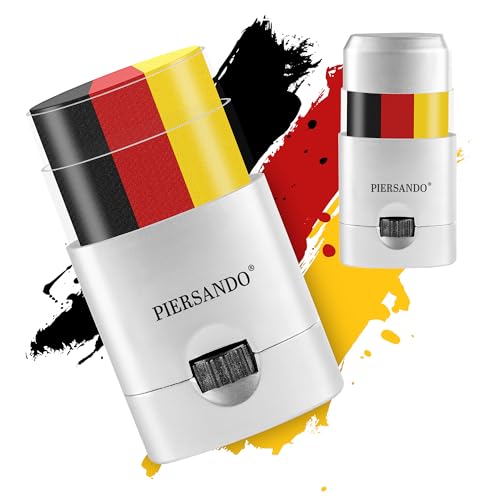 Piersando Schminkstift Schminke Fahne Fussball EM WM Länderflagge Fanartikel Land Flagge Eishockey Handball Basketball Frauen Männer Kinder Deutschland