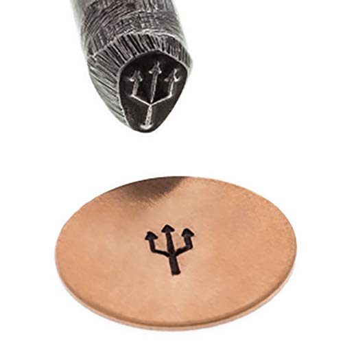 Steel Trident Stamp Jewelry Making Metal Marking Pendant Charm Marking Tool