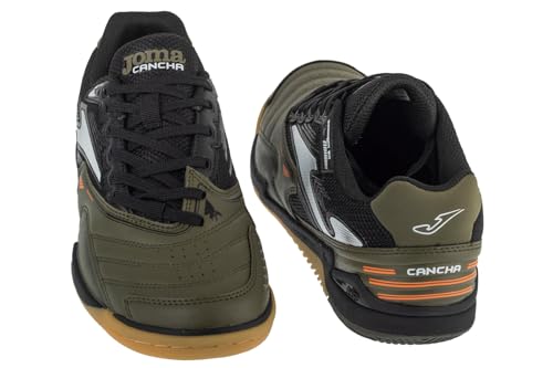 Joma Cancha 2512 IN CANW2523IN, Herren, Hallenschuhe, Black/Green, 45 EU