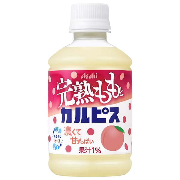 アサヒ飲料 完熟ももとカルピス 280mlペットボトル×24本入