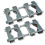 doppelrohrschelle edelstahl Abstand max. 6 cm 2 Stück Doppelrohrschellen DRS 48 für Rohre bis 60mm Durchmesser