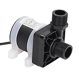 Gedourain Kleine Tauchpumpe, Stabil, Leise, 800 L/h, Energiesparende Brunnenwasserpumpe, DC12 V, für Garten, Terrasse, Außenbereich