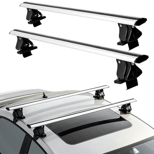 Without Side Rails Roof Rack Cross Bars Compatible with Toyota Camry XV70 2017-2024 2025 Lockable Crossbars Adjustable Cargo Bars Carrier Rooftop Luggage Crossbar