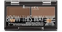 Rimmel London Brow This Way Eyebrow Sculpting Kit #002 - Mid Brown