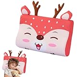 KQWVZ Schlummerkids Kissen, 45x27x6cm Calmly Kinderkissen, Atmungsaktives Kinder Bett Kissen, Einzigartige Tiere Kinderkopfkissen Mit Kopfkissenbezug, Schlummerkissen Kinder Für Weiche Träume (A)