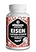 Hierro Suplemento Capsulas de Alta Dosis y Vegano, 20 mg con la Fórmula Vital + Histidina + Vitaminas para Biodisponibilidad Optima, 90 Cápsulas para 3 Meses, sin Aditivos, Calidad Alemana