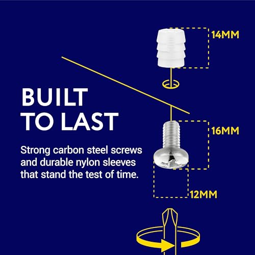 image for IMPRESA Bed Replacement Parts for IKEA Parts #102267 & #105163 10 Scre