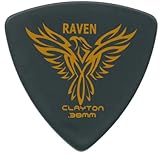 Clayton Black Raven Guitar Picks (Select from gauges .38mm - 1.26mm)
