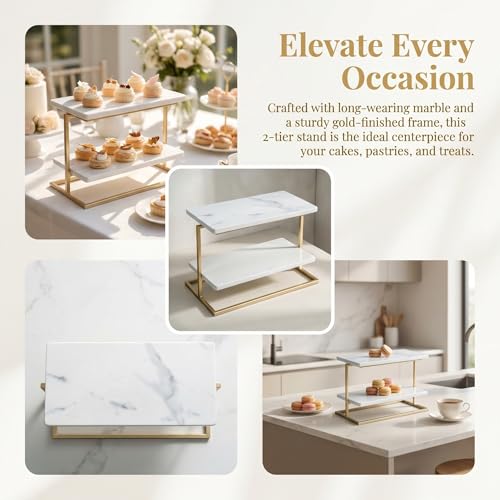 Présentoir à cupcakes en marbre : optimisez vos tables de buffet