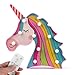 Produktbild Einhorn Nachtlicht, Festzelt Tier Zeichen Led Lichter, Fernbedienung& Batteriebetriebene Nachttisch Lampen Geschenke Spielzeug FüR MäDchen Party Schlafzimmer Weihnachten Festival (Rinbow Einhorn)